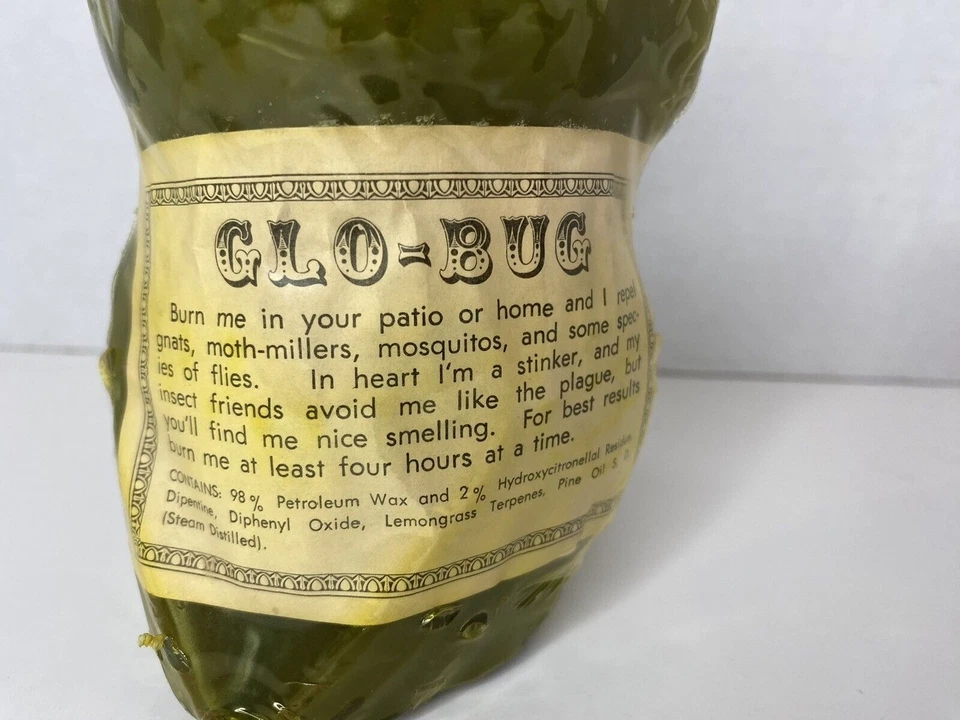 Vintage Owl Figurine Candle Mid Century Patio "Glo-Bug" Citronella candle - Image 3 of 4