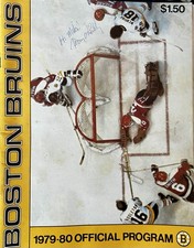 1979-80 Boston Bruins Official Program - Ray Bourque Rookie Year!!!