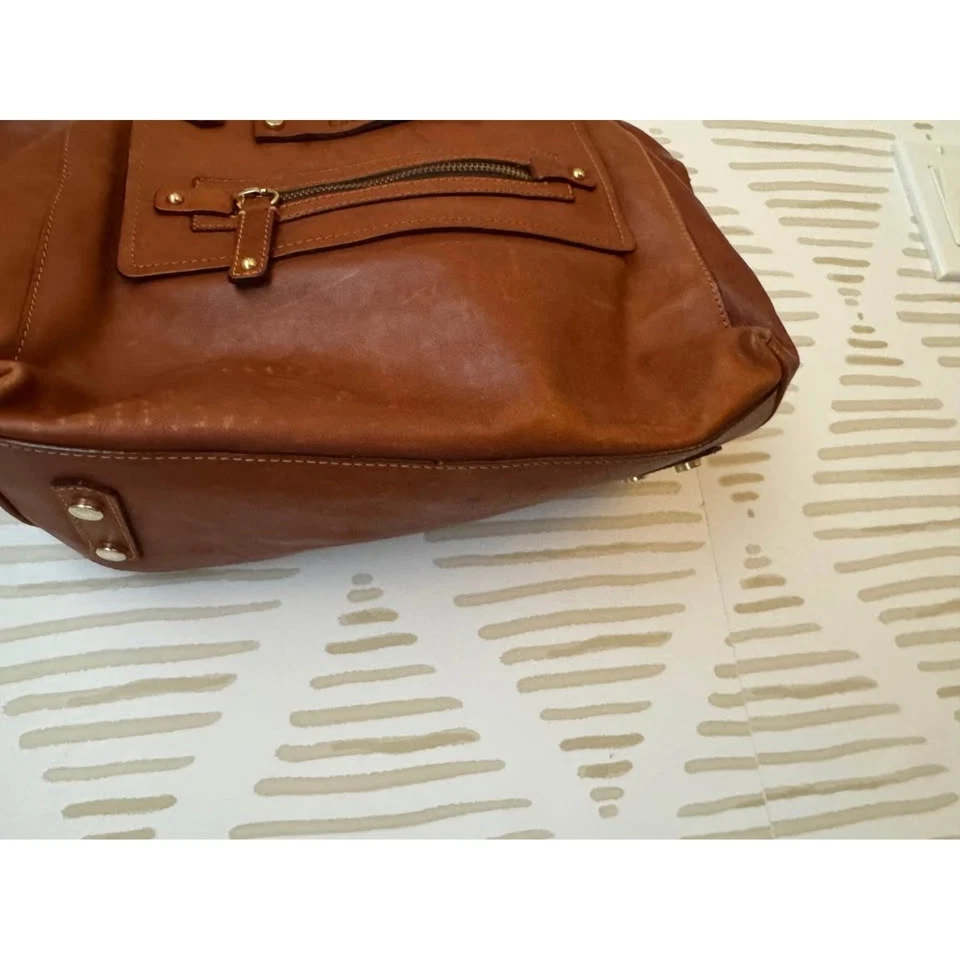 Bolso Bandolera Cavalcanti Italiano Cuero Marrón Caramelo Foto 2 de 4