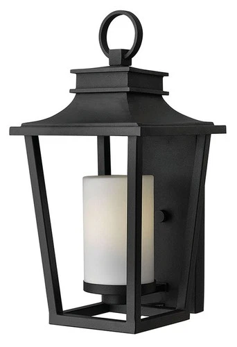 Hinkley Lighting 1744 1 Light 18.25"H Outdoor Lantern Wall Sconce - Black - Picture 1 of 4