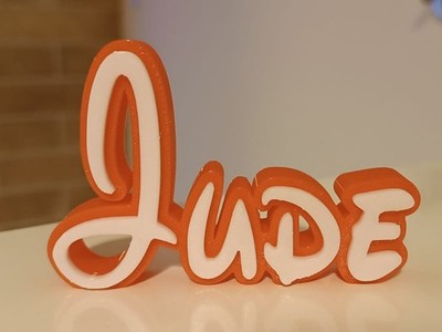 Jude Personalized Disney Name Plate Sign   Custom Door/Wall Bedroom Tag