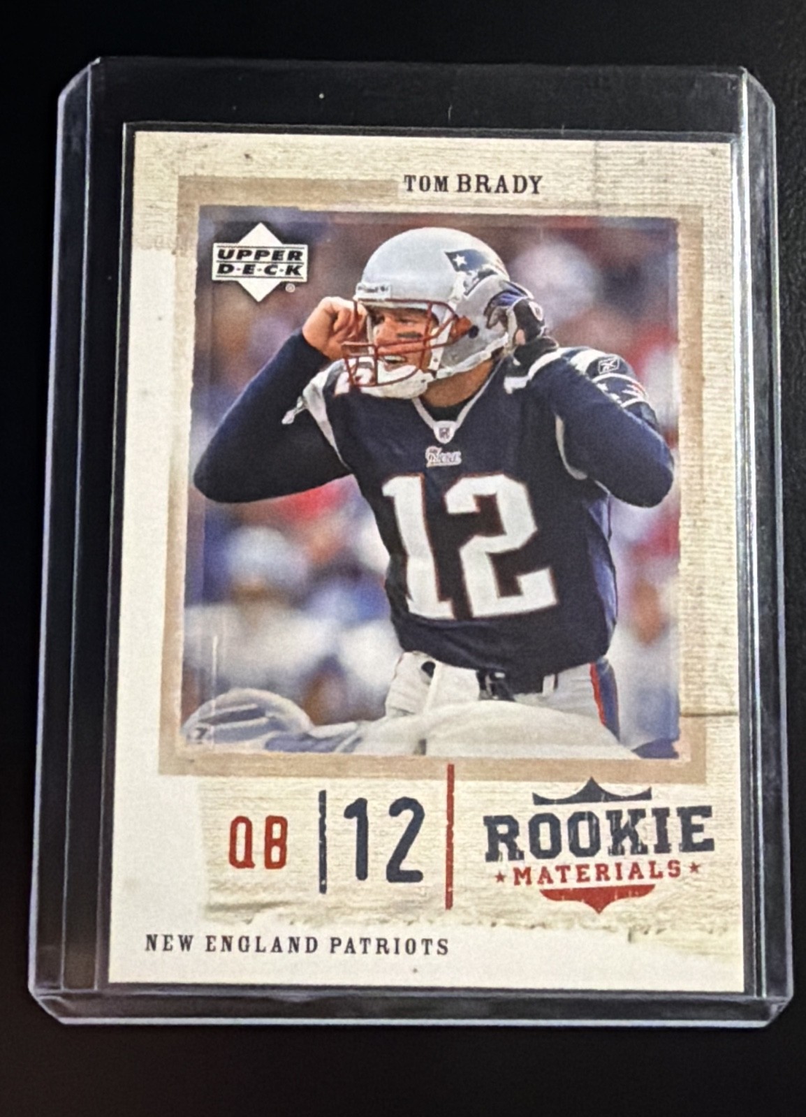 2005 Upper Deck Rookie Materials - Tom Brady #51
