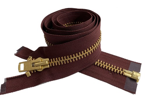 YKK #10 Brass Metal Separating Zippers Extra Heavy- Duty Jacket Made in USA - Picture 5 of 24
