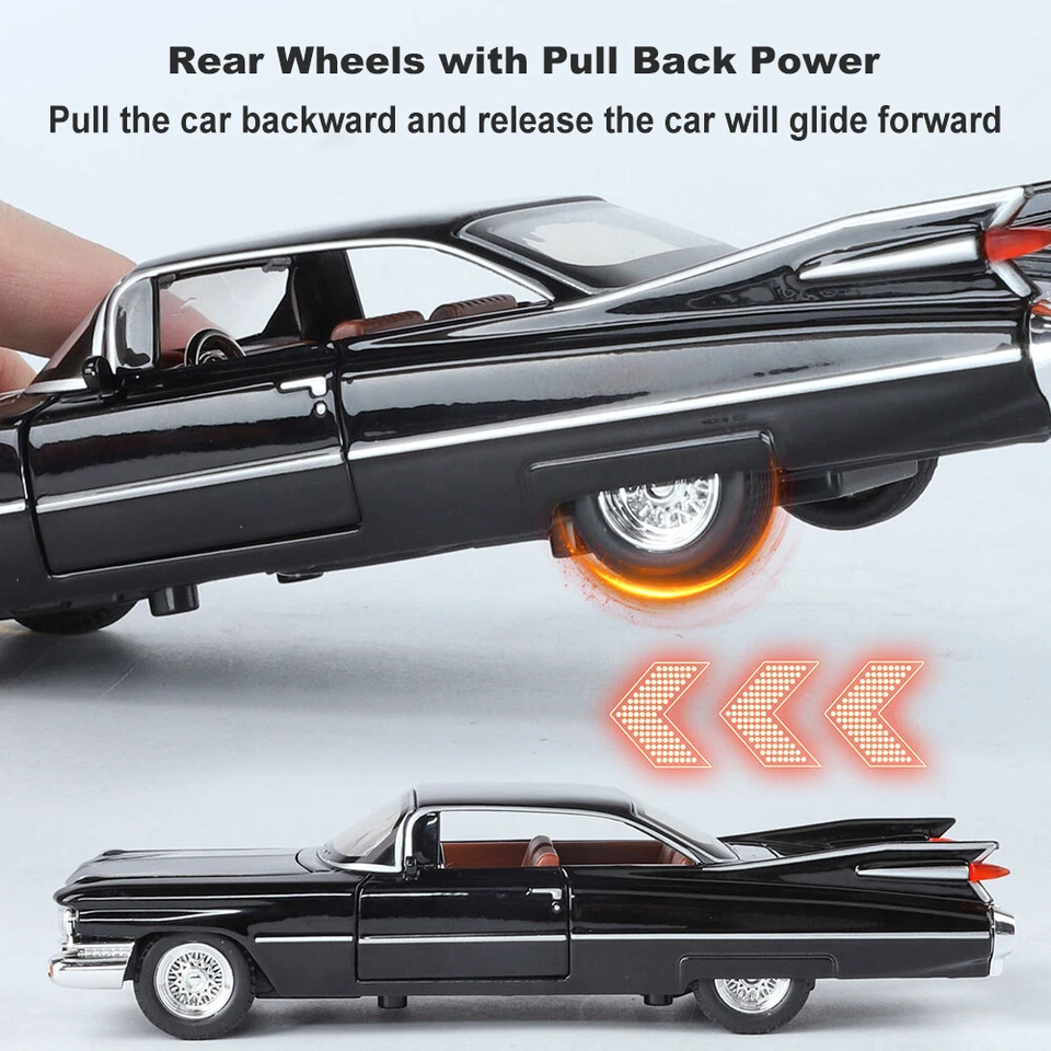 1:32 Diecast Vehicle Model Car Toy for Cadillac Eldorado Biarritz Series 62 - Image 4 of 4