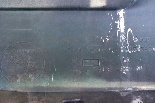 1995-1996 Chevrolet Corvette C4 Left Driver Side Fender Panel Blue OEM - Picture 15 of 15