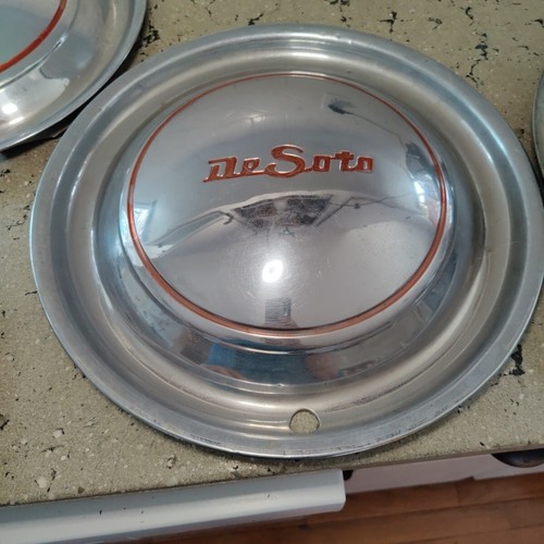 🌟1949, 1950 DESOTO CUSTOM, DELUXE 15" WHEEL COVERS, HUBCAPS, SET OF 4🌟 - Picture 8 of 12