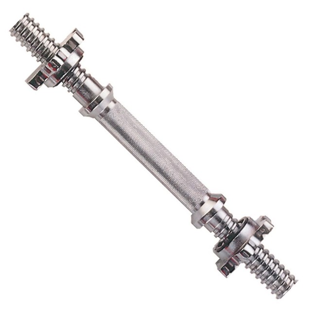 YORK 14” Spinlock Dumbbell Bar Weight Lifting Handle Rubber Grips With