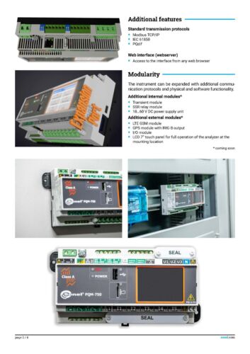Sonel PQM-750 3 Phase Power Quality Analyzer PQA DIN Rail - Picture 3 of 5