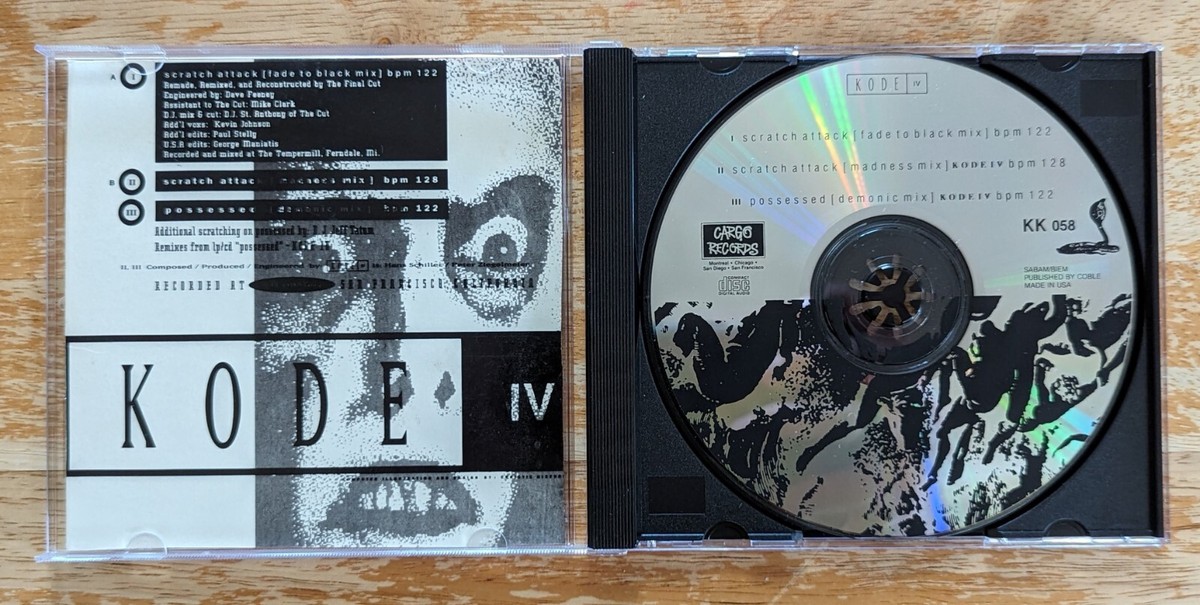 Kode IV- Scratch Attack CDS- 3TRK REMIX MAXI! CLASSIC INDUSTRIAL