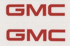 2 New Gmc 3 Red Decals Stickers Trucks Toolbox Garage Window Decal