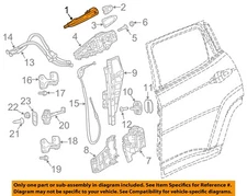 CHRYSLER OEM 17-18 Compass Front Door Lock Hardware-Handle, Outside 5SV51MSQAA