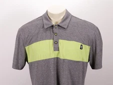 PANACHE Men’s XL Casual Lifestyle Polo Shirt Cycling Bike Jersey -Gray/Green