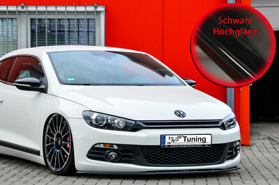 Spoilerschwert Frontspoiler Lippe aus ABS für VW Scirocco 3 ABE Schwarz glänzend