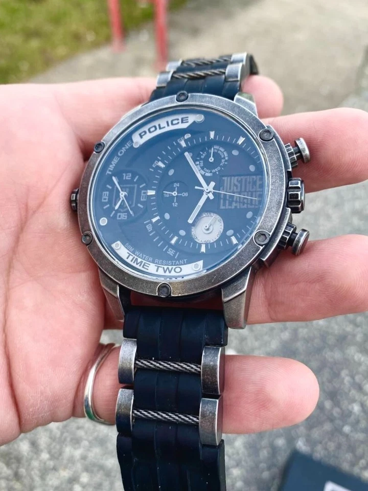 Police Justice League Marvel DC Limited Edition Men's Quartz Watch 14536JQ/02P  - Image 4 of 4