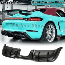 Carbon Diffusor Heckschürze Lippe Spoiler für Porsche 718 Boxster Cayman 2016-21