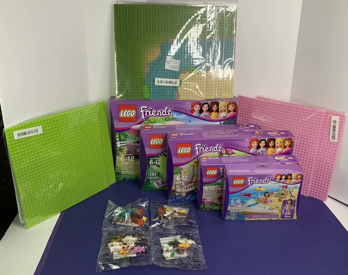 New Lego Friends LOT 3036 3184 3065 3183 3937 32 x 32 Brick Plates Extras