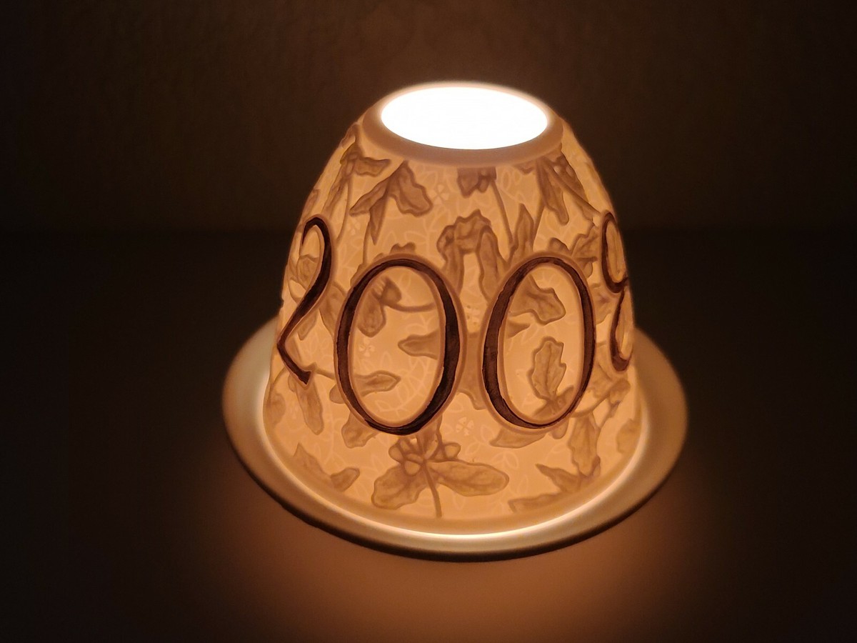 LLADRO 2008 CHRISTMAS LITHOPHANE RE-DECO GOLD FAIRY LIGHT