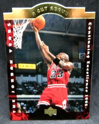Michael Jordan 1996-97 Upper Deck A Cut Above Die Cut Card