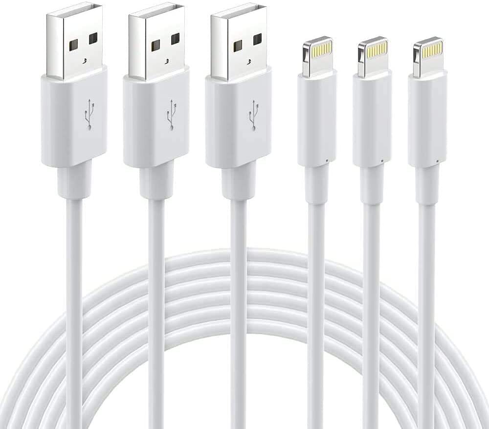 iPhone Charger Lightning Cable 6ft 3Pack MFi Certified Charging Cord for Appl...-image