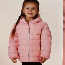 Gerry Kids' Jersey Lined Bubble Jacket Cupcake/PINK Girls Sz 6 NWT Puffer Coat