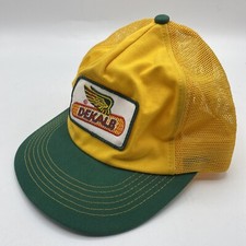 Vintage Dekalb Patch Trucker Hat Cap Mesh K Products Made In USA IOWA