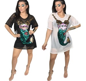 mermaid t shirt dress