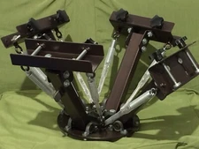 RINCONS 4-COLOR PRO SILKSCREEN PRESS, FLASH DRYER, TOOLS, MATERIALS, SCREENS