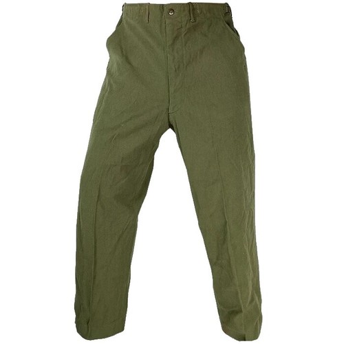 Vintage 70s 80s US Military OG-107 Style Serval Zipper Trouser