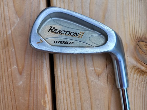 MENS TOUR EDGE REACTION 2 7 IRON RIGHT-HANDED 37.75" STEEL SHAFT GOLF CLUB - Picture 4 of 5