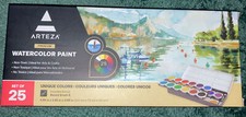 Arteza Premium Watercolor Paint Pan Set 25 pcs 