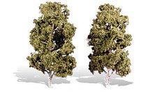 Woodland Waters Edge Trees 8 '' - 9'' 2 - Model Railroad Trees - tr3539