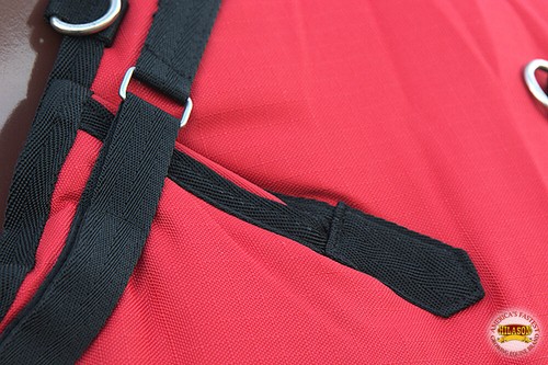 28HI Hilason 600D Winter Waterproof Horse Turnout Blanket Belly Wrap Red - Picture 6 of 7