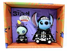 Disney Halloween Stitch and Scrump Skeleton Ceramic Salt and Pepper Shakers New