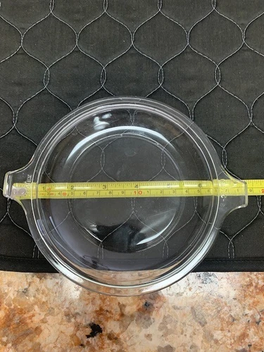 Vintage Pyrex Clear Glass Lid Only with Tabs Handles 681-C