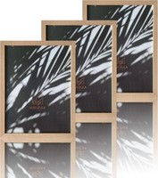 Fotorahmen 30X40Cm Holz Natur Mdf Rahmen 3Er Set Acrylglas