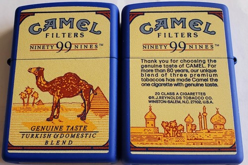 Zippo Camel PACK Ninety Nines 99 Royal Blue CZ LIMITED EDITION 50 MADE Lighter! - Picture 5 of 12