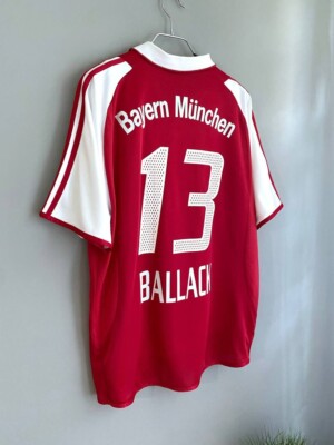 Adidas FC Bayern Munich 2003/2004 Home Football Jersey #13 BALLACK