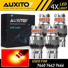 4x 7440 7443 LED Brake Tail Stop Light Bulbs for Chevy Silverado 1500 2014-2024