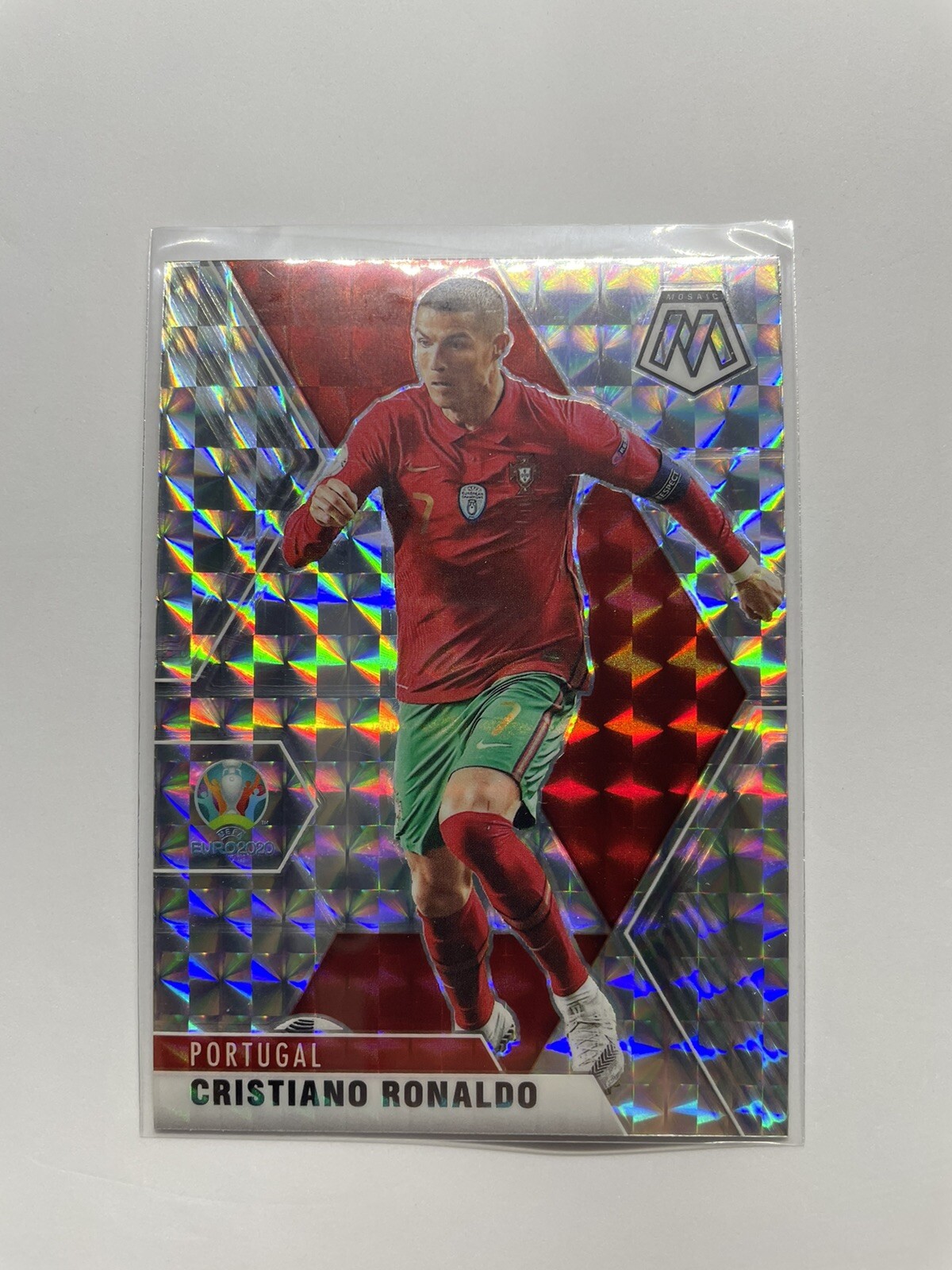 2020-21 PANINI MOSAIC EURO SOCCER PORTUGAL CRISTIANO RONALDO SILVER MOSAIC #160