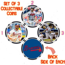 EVAN GATTIS - LEGENDARY BRAVES BASEBALL PLAYER - COLLECTABLE COIN SET