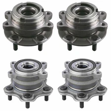 Moog Front & Rear Wheel Bearing and Hub Assemblies Kit For Infiniti Nissan