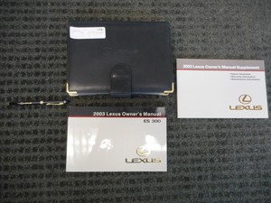 2003 Lexus ES300 Owner's Manual book with pen | eBay