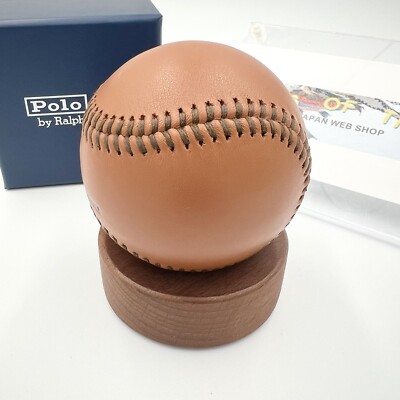 Polo Ralph Lauren Leather Baseball Ball & Stand Purchase Benefit