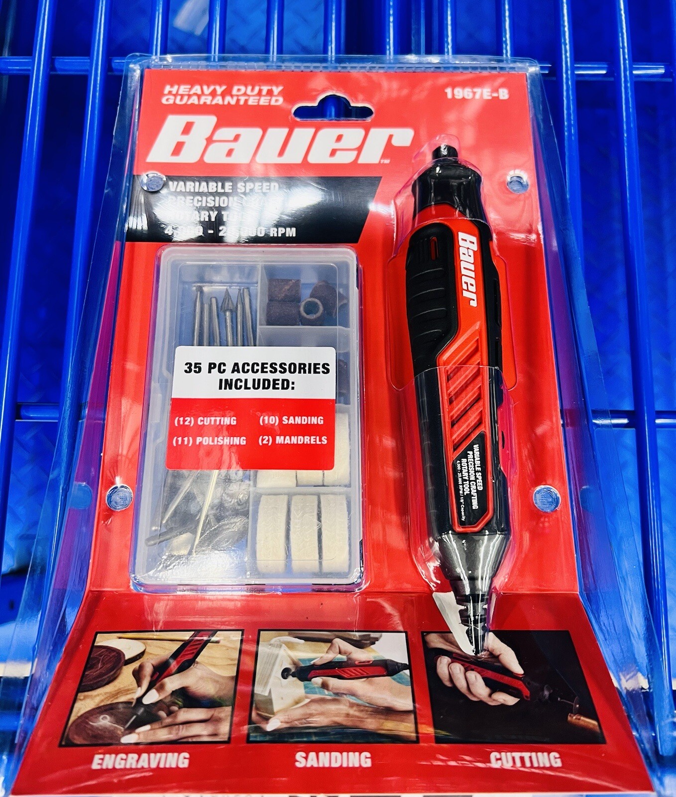 Bauer Tools Rotary Tool Variable Speed Corded 1967E-B for sale online ...