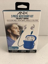 ANX 3 Pieces Accessory Kit Blue, For Apple AirPods 1  2 New Sealed.