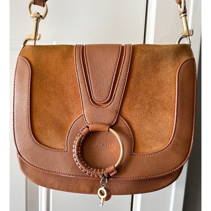 See By Chloe Hana Leather Saddle Shoulder Bag Crossbody