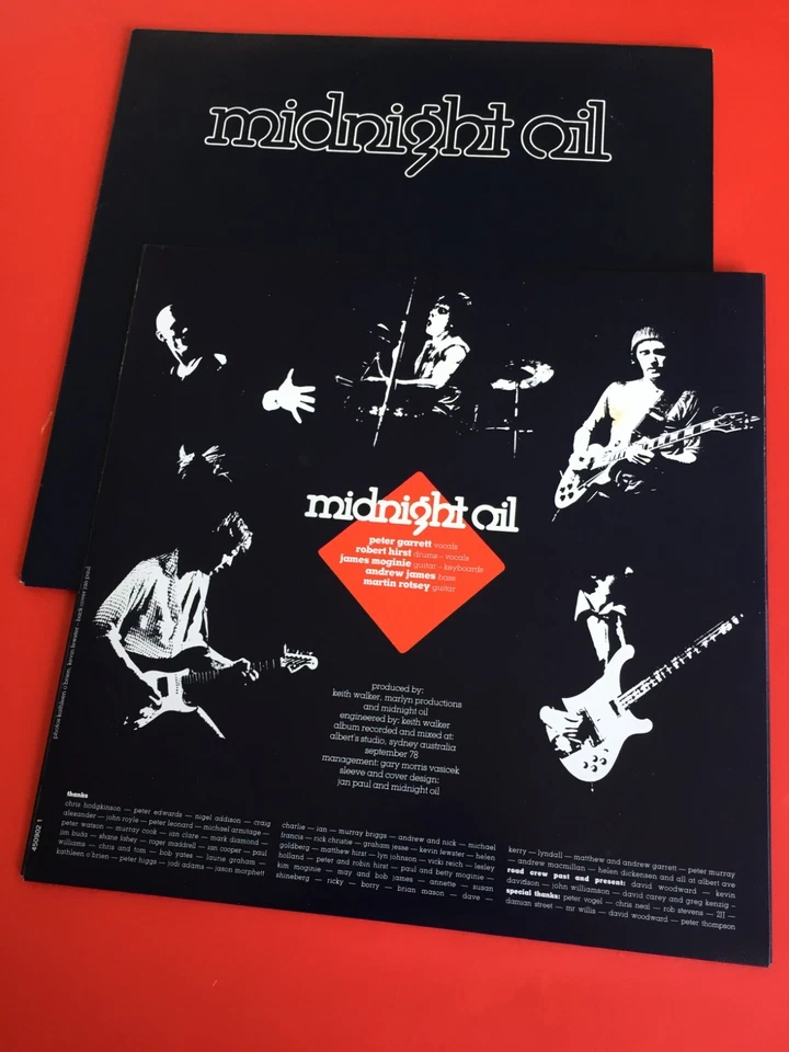 Midnight Oil Vinyl Record Self Titled LP Plus Inner Sleeve Promo Copy - Image 3 of 4