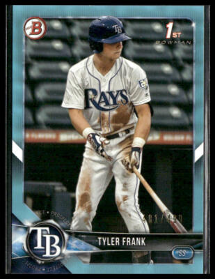 Tyler Frank #BD-156 2018 Bowman Draft Sky Blue #/499 | eBay