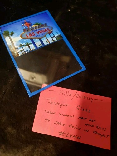 SOSTITUZIONE MULINI / BUCKLEY LAS VEGAS INSEGNA MEZZA ARTE MEZZO APERTO JACKPOT VETRO #LVHH - Foto 3 di 3