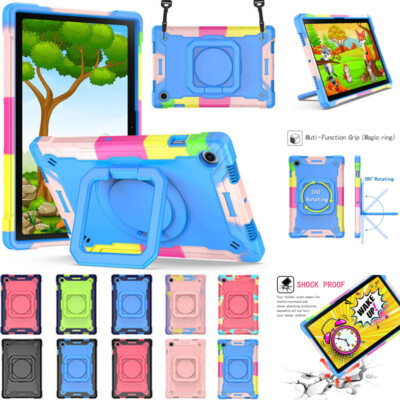 For Samsung Galaxy Tab A A7 Lite A8 A9+ Kids Shockproof Rugged Stand Case Cover